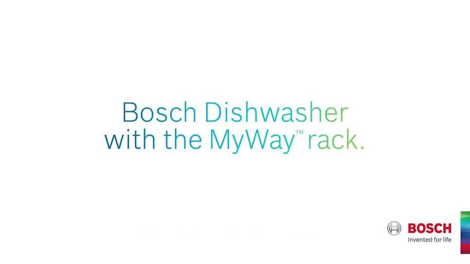 Bosch Dishwasher with MyWay rack Testimonial