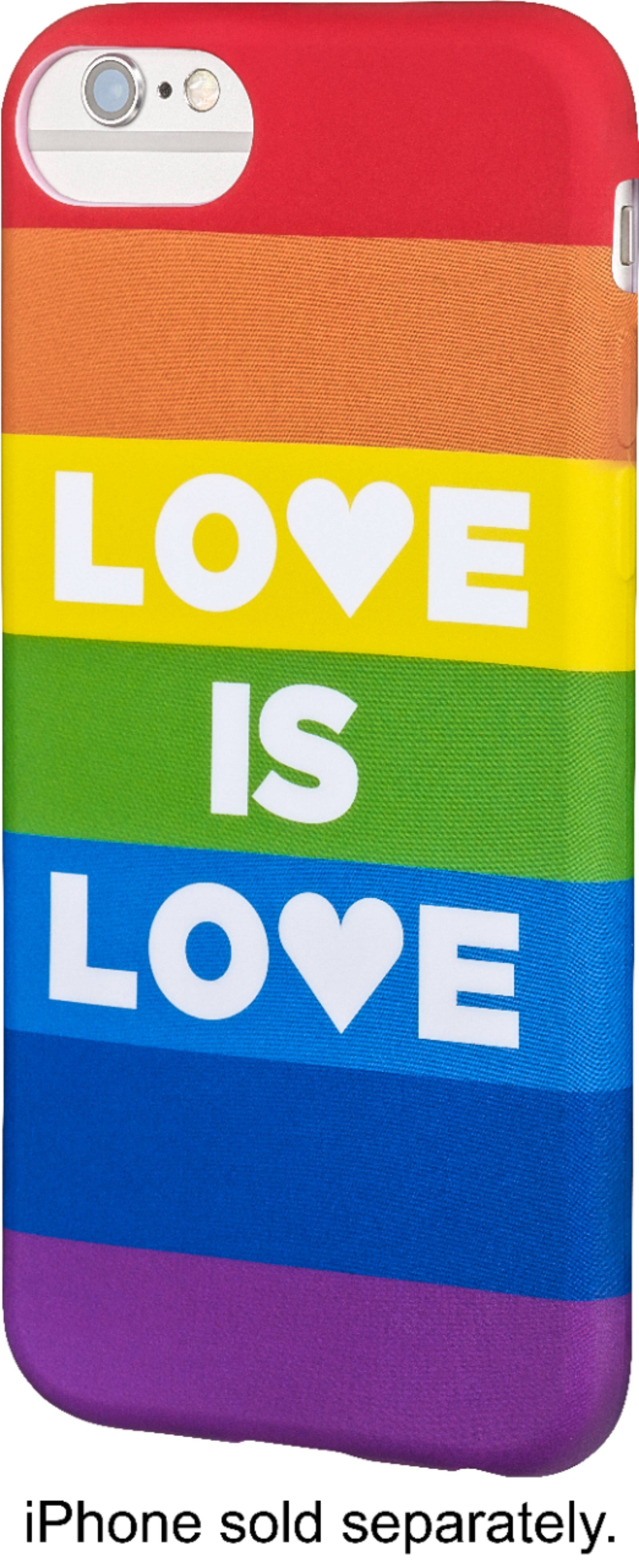 Front. Dynex™ - Case for Apple® iPhone® 6s and 7 - Rainbow colored.