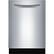 Front. Bosch - 24" Top Control Built-In Dishwasher with Stainless Steel Tub - Stainless steel.