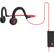 Front. AfterShokz - Sportz Titanium Wired Bone Conduction Open-Ear Headphones - Lava Red.