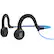 Front. AfterShokz - Sportz Titanium Wired Bone Conduction Open-Ear Headphones - Ocean Blue.