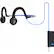 Alt View 12. AfterShokz - Sportz Titanium Wired Bone Conduction Open-Ear Headphones - Ocean Blue.