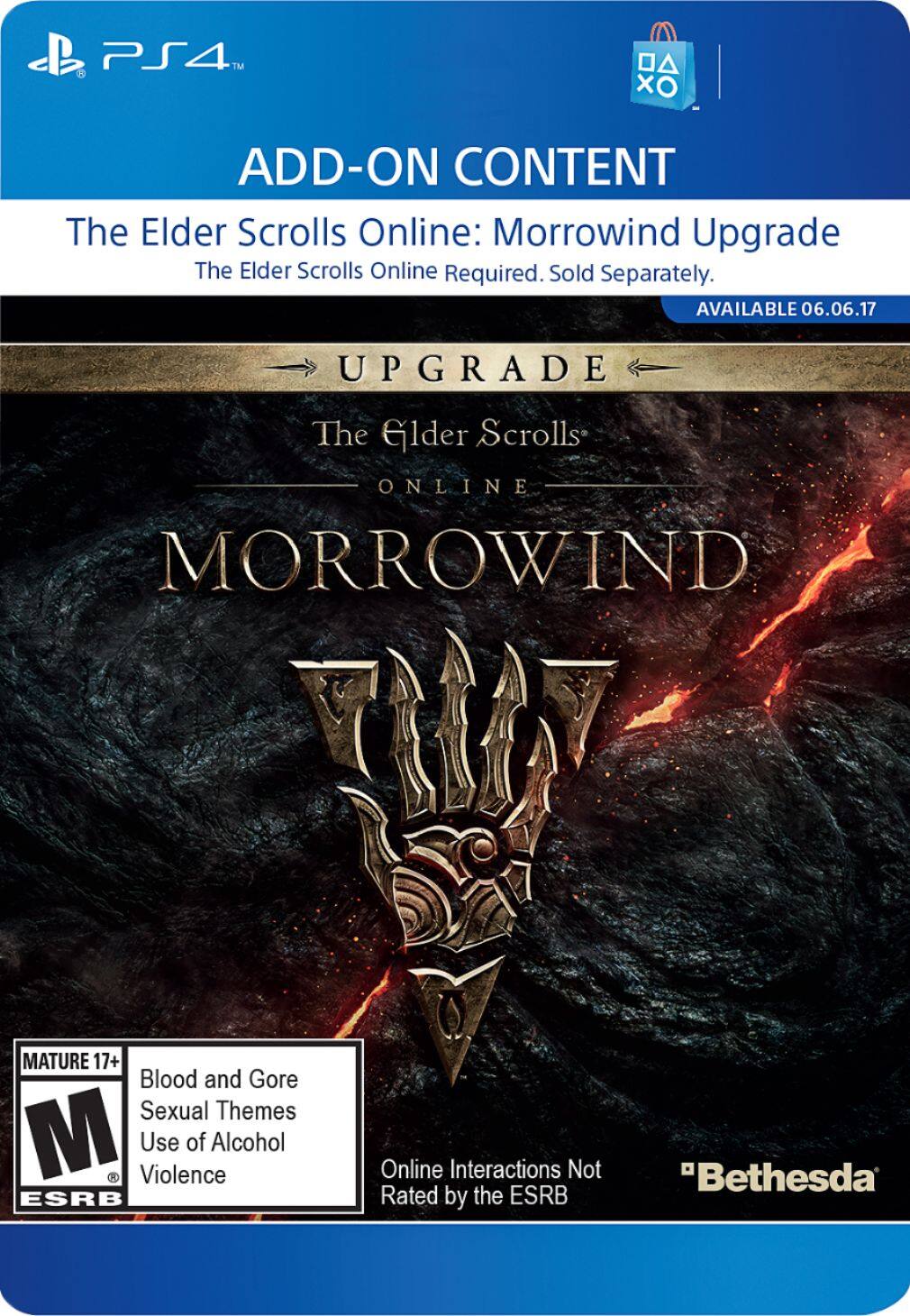 Buy: The Elder Online: Morrowind Upgrade PlayStation 4 [Digital] Digital Item