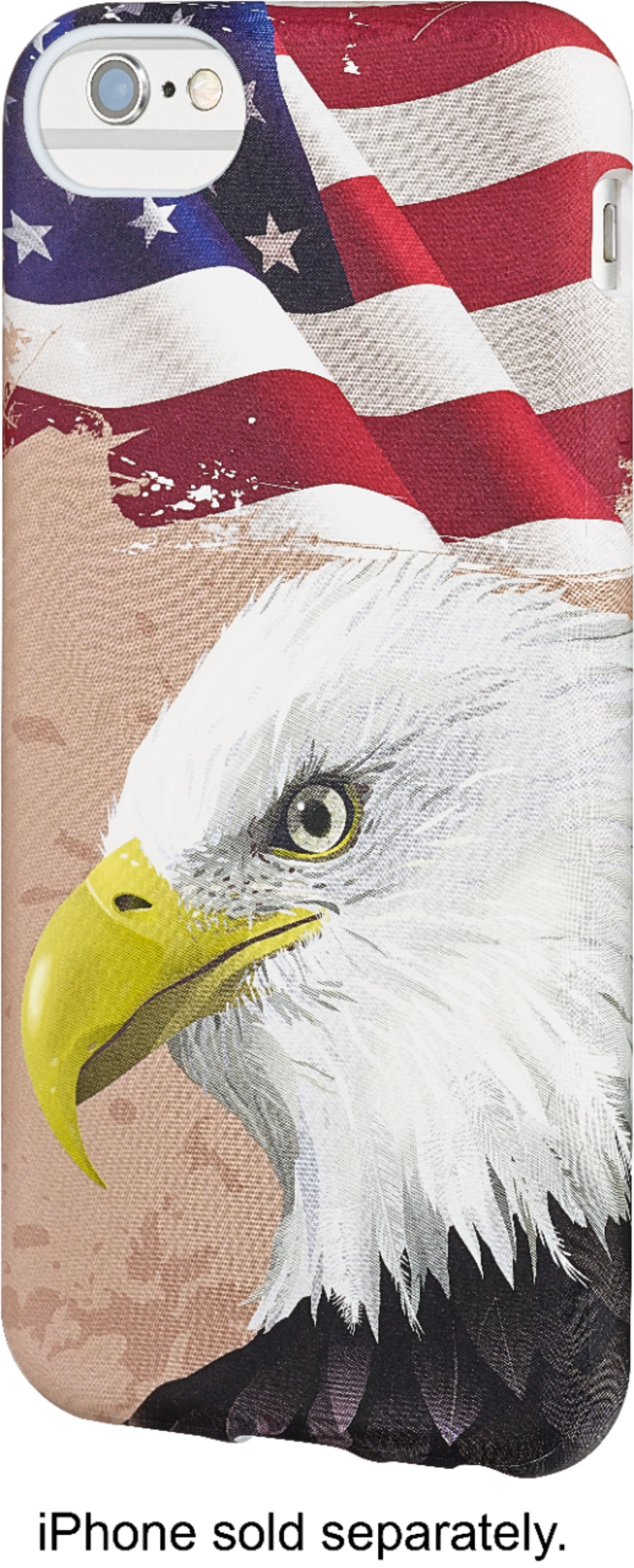 Front. Dynex™ - Soft Shell Case for Apple® iPhone® 6s, 7 and 8 - American Eagle.