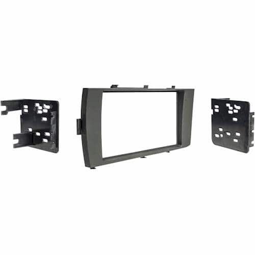 Front. Metra - Dash Kit for Select 2015-2019 Toyota Prius DDIN - Matte Black.
