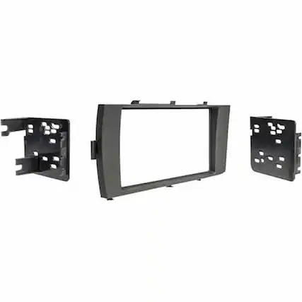 Front. Metra - Dash Kit for Select 2015-2019 Toyota Prius DDIN - Matte Black.