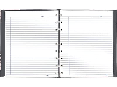 Alt View 3. Blueline - Blueline Pink Daisy NotePro Professional Notebooks, 7.25" x 9.25", College Ruled, 75 Sheets, Gray/Silver (A6016.01) - Gray/Silver.