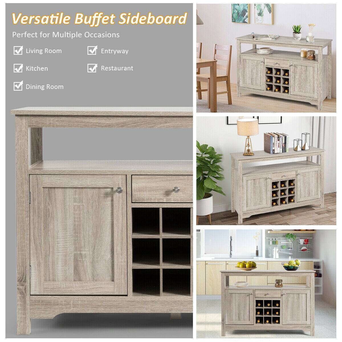 Versatile Buffet Sideboard
Perfect for Multiple Occasions
Living Room
Entryway
Kitchen
Restaurant
Dining Room