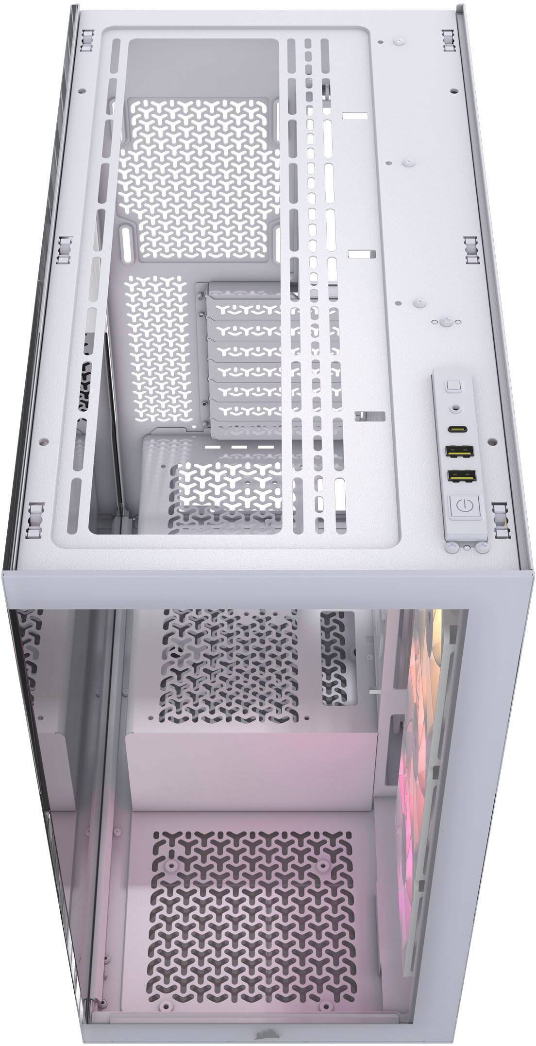 Alt View 17. CORSAIR - 3500X ARGB ATX Mid-Tower PC Case - White.