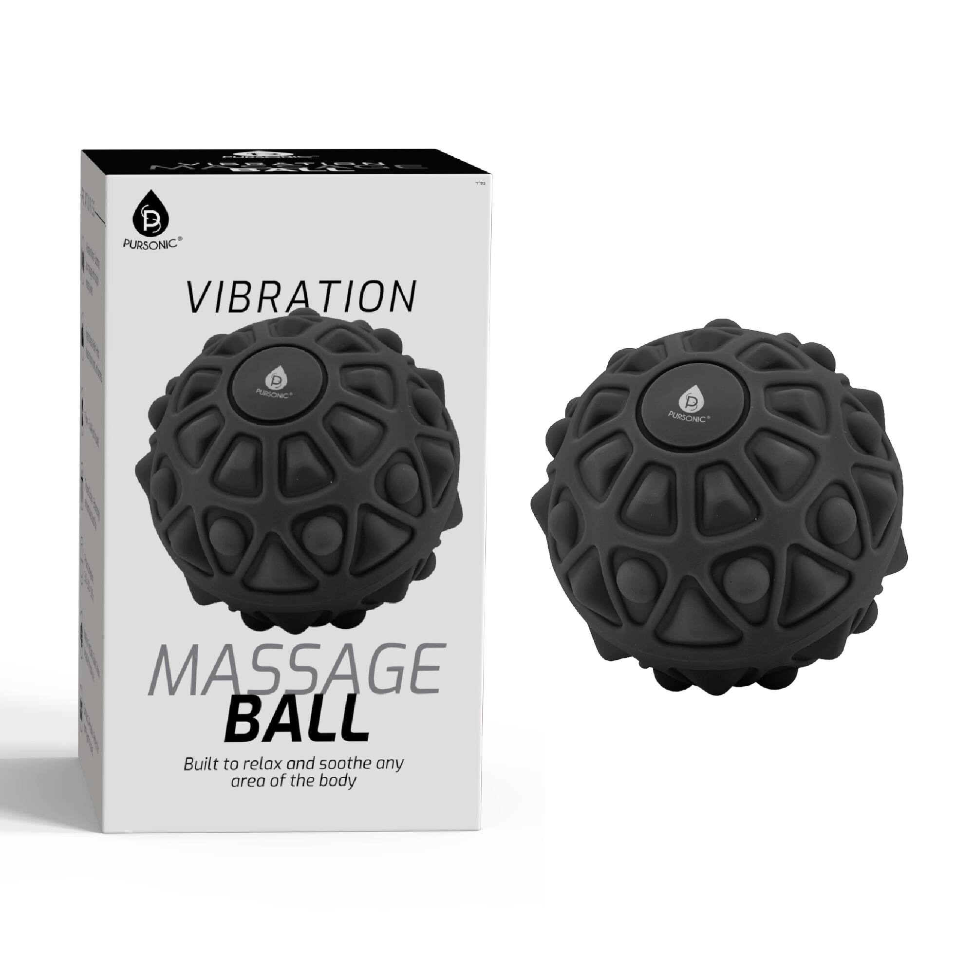 - PURSONIC VIBRATION MASSAGE BALL
- Built to relax and soothe any area of the body