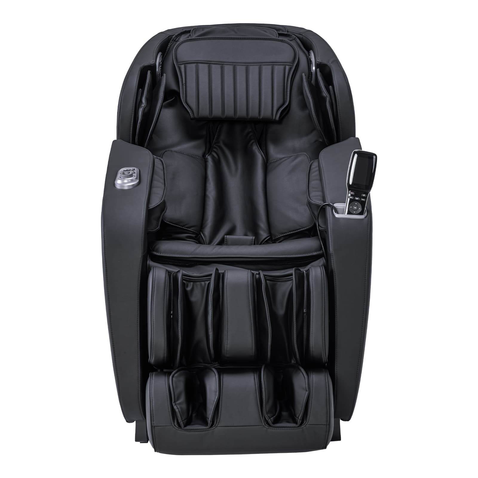 Angle. MassaMax - MassaMAX A306 Massage Chair with Full-Body Stretch, AI Control,Calf Kneading Massage, Memory Program, Calf Extension - Black.