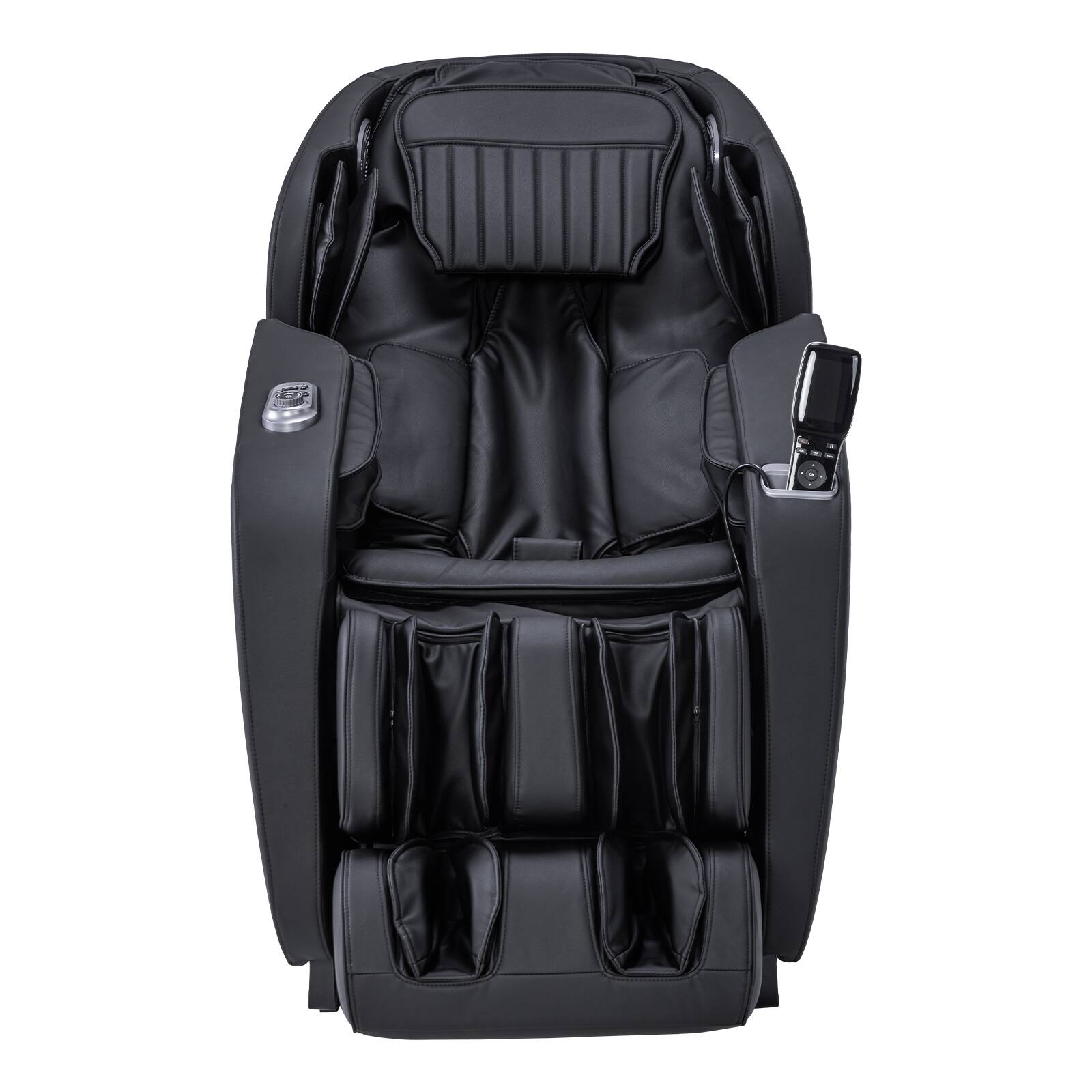 Angle. MassaMax - MassaMAX A306 Massage Chair with Full-Body Stretch, AI Control,Calf Kneading Massage, Memory Program, Calf Extension - Black.