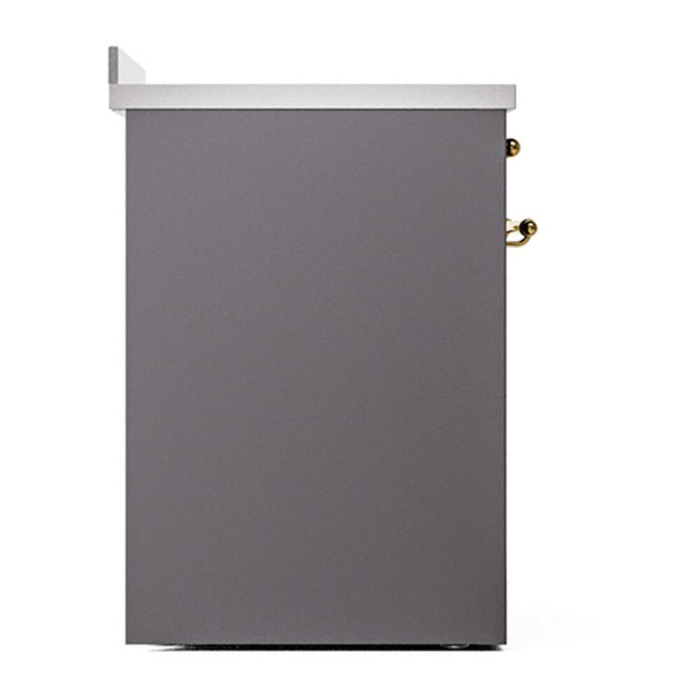 Alt View 6. ILVE - ILVE Professional Plus II 30 inch Induction Range with 4 Induction Elements (White) - White.