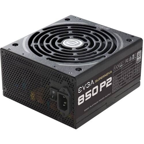 EVGA - 850W ATX Modular Power Supply - Black - Larger Front