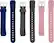 Angle. WITHit - Band Kit for Fitbit™ Alta and Alta HR (3-Pack) - Gray/Navy/Pink.