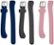 Alt View Zoom 11. WITHit - Band Kit for Fitbit™ Alta and Alta HR (3-Pack) - Gray/Navy/Pink.