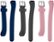 Alt View Zoom 12. WITHit - Band Kit for Fitbit™ Alta and Alta HR (3-Pack) - Gray/Navy/Pink.