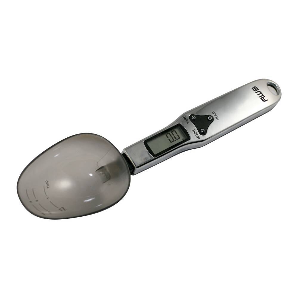 Angle. American Weigh Scales - Digital Kitchen Scale - Chrome/Black.
