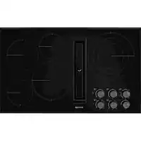 JennAir - JX3 Euro-Style 36" Built-In Electric Cooktop - Black - Front_Zoom