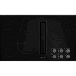 JennAir - JX3 Euro-Style 36" Built-In Electric Cooktop - Black - Front_Zoom