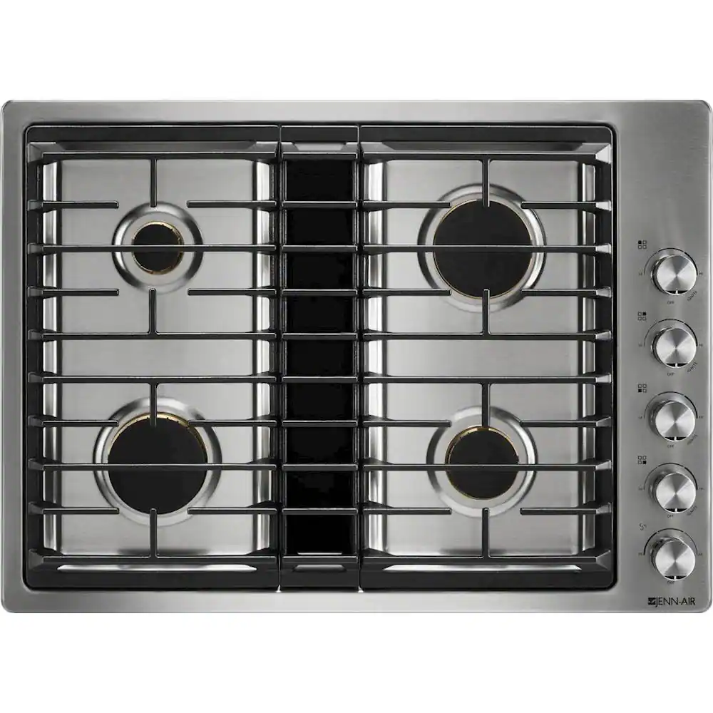 Front. JennAir - JX3 30" Built-In Gas Cooktop - Stainless Steel.