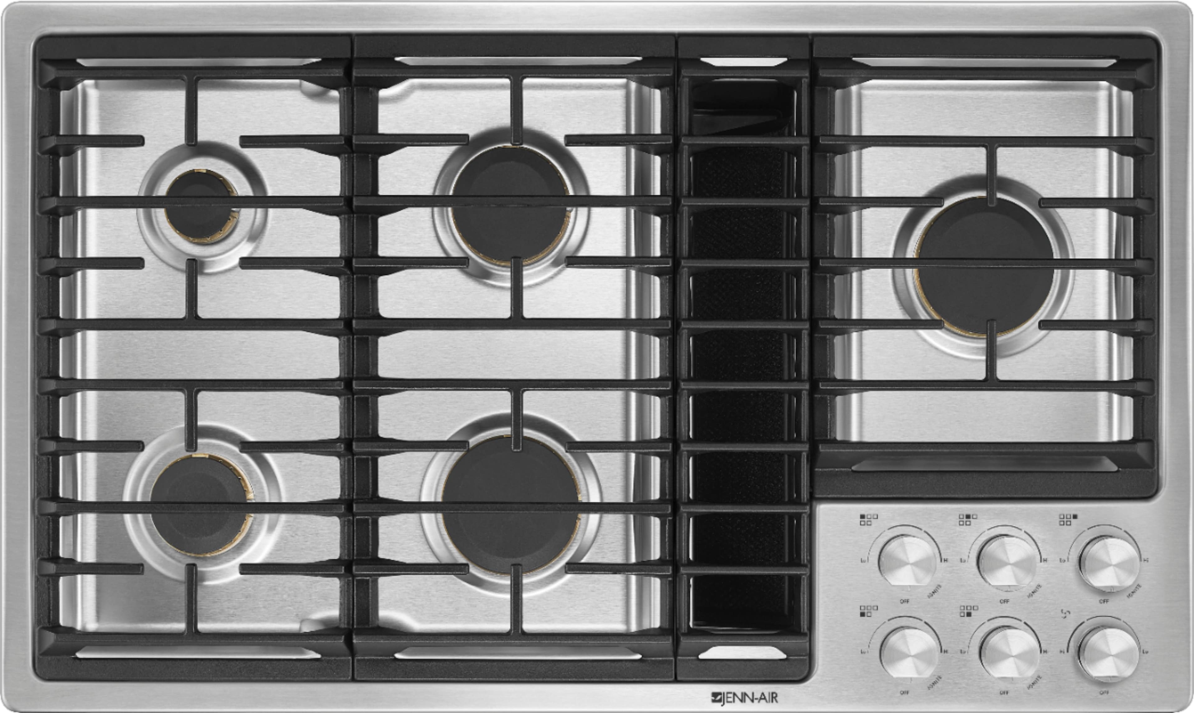 JennAir - 36" Gas Cooktop - Stainless Steel - Front_Zoom