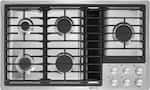 Front. JennAir - 36" Gas Cooktop - Stainless Steel.
