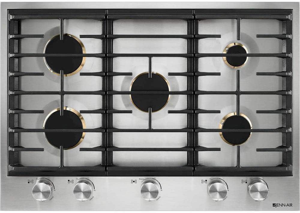 JennAir - 30" Built-In Gas Cooktop - Stainless Steel - Front_Zoom