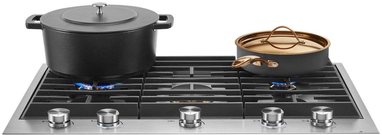 Alt View 14. JennAir - 30" Built-In Gas Cooktop - Stainless steel.