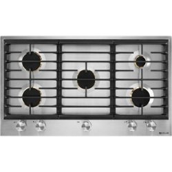JennAir - 36" Built-In Gas Cooktop - Stainless steel - Front_Zoom