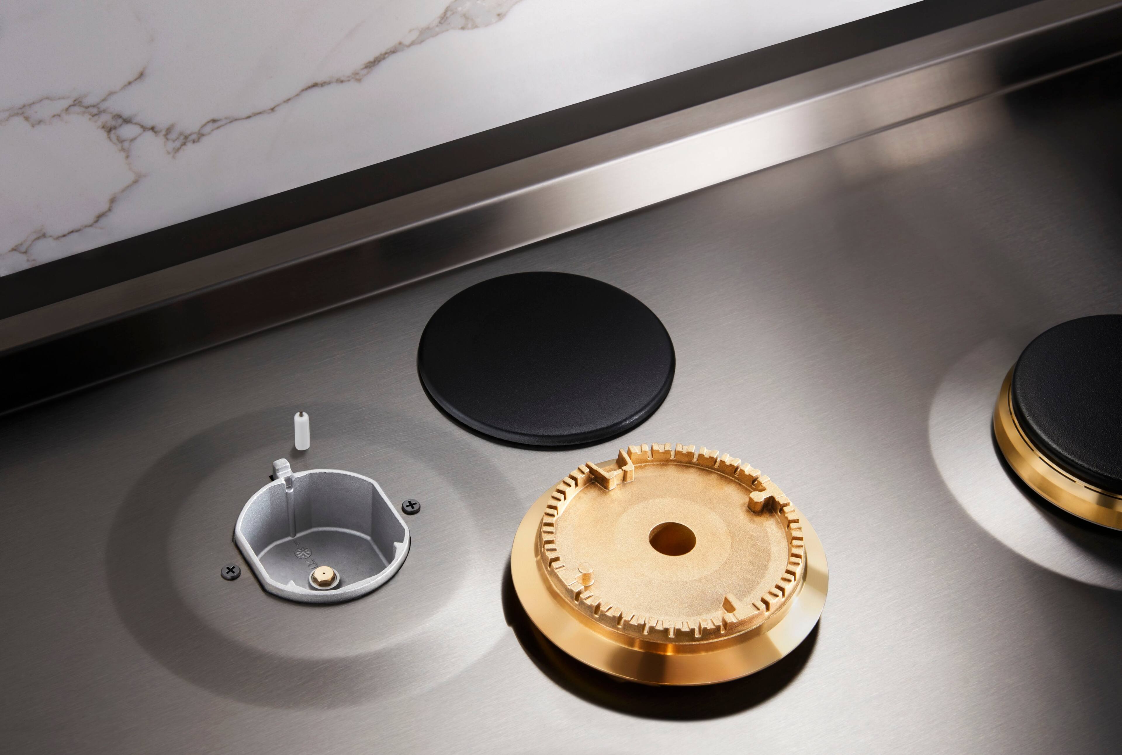 Alt View 16. JennAir - 36" Built-In Gas Cooktop - Stainless steel.