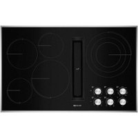 JennAir - JX3 Euro-Style 36" Built-In Electric Cooktop - Black Stainless Steel - Front_Zoom