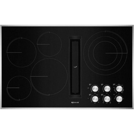JennAir - JX3 Euro-Style 36" Built-In Electric Cooktop - Black/Stainless