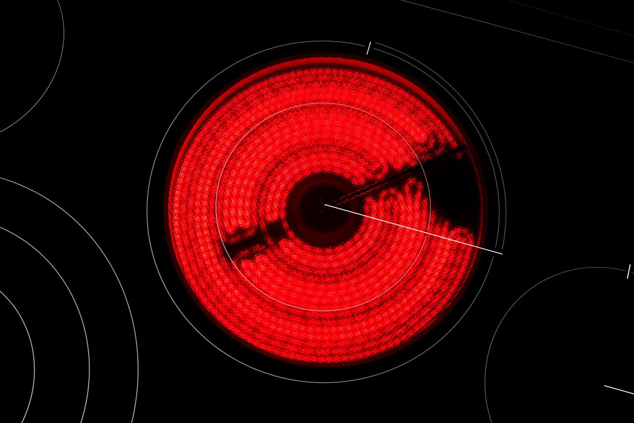 Alt View 16. JennAir - JX3 Euro-Style 36" Built-In Electric Cooktop - Black stainless steel.