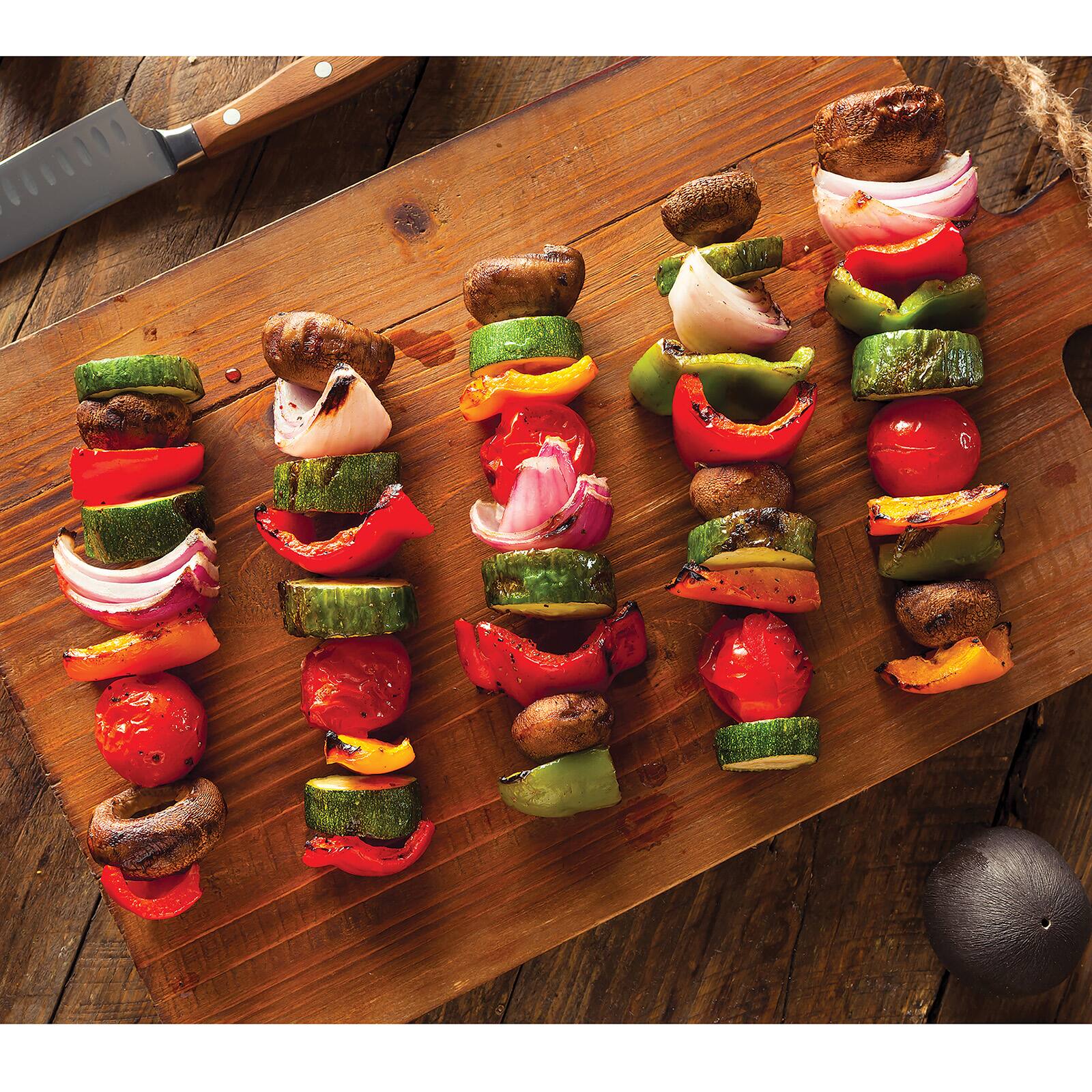 Alt View 1. Norpro - Nonstick Grilling Kabob Baskets, Set of 4 - Silver.