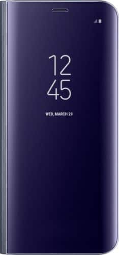 Samsung - S-View Flip Cover for Samsung Galaxy S8 - Orchid Gray