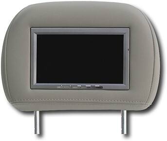Front Standard. Epik - Headrest DVD System for GM/GMC - Medium pewter.