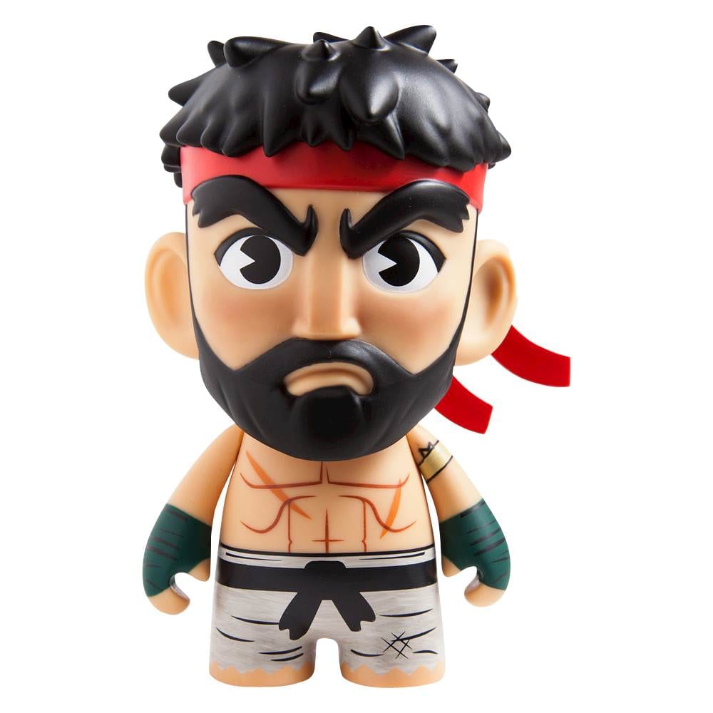 Kidrobot - Street Fighter V Hot Ryu Medium Figure - Black, Beige, Red, White - Larger Front