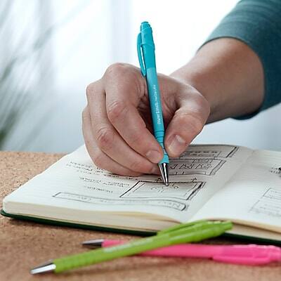 Alt View 3. Paper Mate -  FlexGrip Ultra Retractable Ballpoint Pen, Medium Point, 1.0mm, Dozen  - Black Ink.