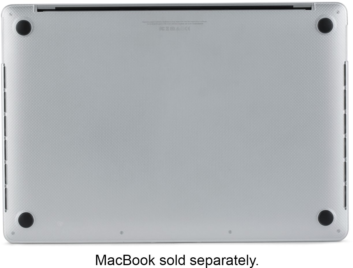 Back View: Incase - Hardshell Case for 15-inch Apple® MacBook® Pro Thunderbolt 3 (USB-C) - Clear