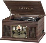 Front Zoom. Victrola - Bluetooth Stereo Audio System - Espresso.