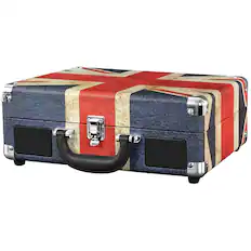 Front. Victrola - Bluetooth Stereo Turntable - UK flag.