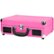 Alt View 11. Victrola - Victrola Journey Bluetooth Suitcase Record Player with 3-speed Turntable - Pink.