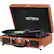Front. Victrola - Bluetooth Stereo Turntable - Cognac.