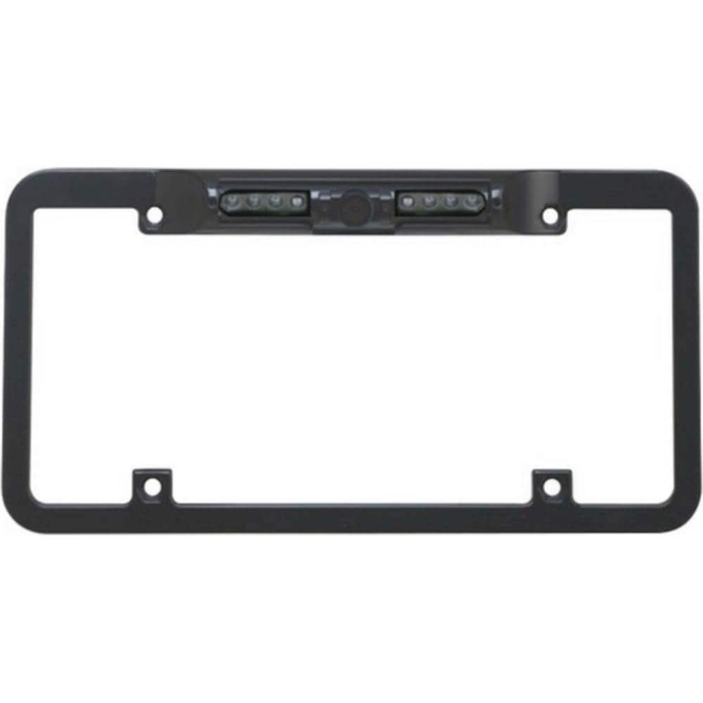 Front. BOYO - Night Vision Full Frame License Plate Camera - Black.