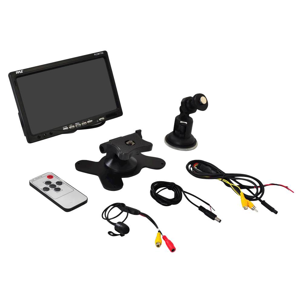 PYLE - PLCM7700 Backup Camera & Monitor System - Black was $87.99 now $65.99 (25.0% off)