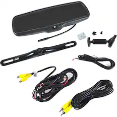 Front. PYLE - Rearview Backup Parking Assist Camera & Display Monitor System Kit - Black.