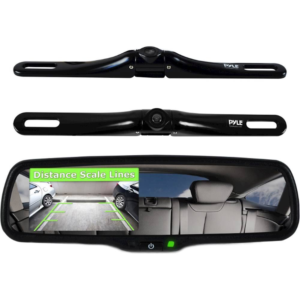 Alt View 15. PYLE - Rearview Backup Parking Assist Camera & Display Monitor System Kit - Black.