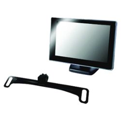 BOYO - License Plate Camera with 5" LCD Monitor - Black - Front_Zoom