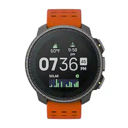 SUUNTO - Vertical: Adventure GPS Watch, Large Screen, Offline Maps, Solar Charging - Titanium/Canyon - display alongside free global - (2023)